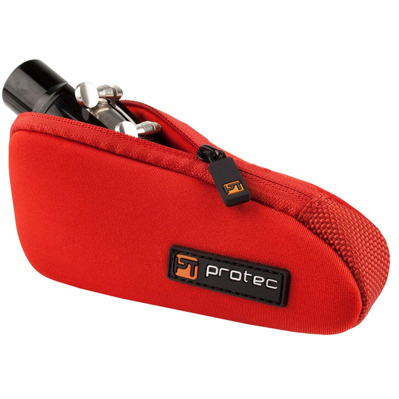 Pro-Tec Protec Neoprene Tuba/Tenor Saxophone Mouthpiece Pouch, Red - Image 1